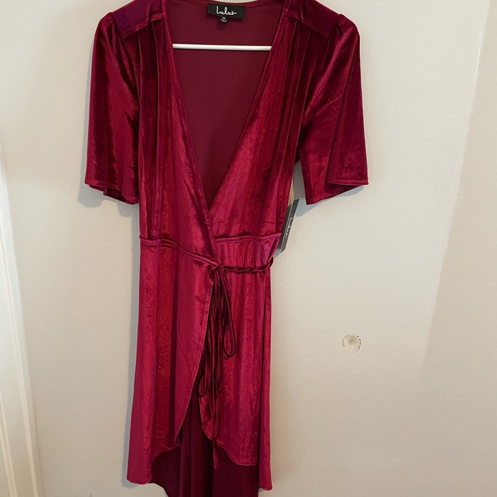 Velvet Wrap Dress